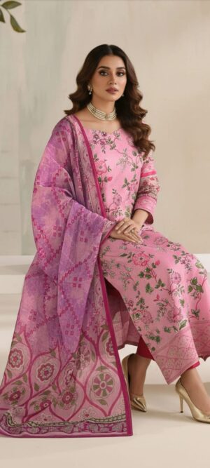 3 Piece Lawn Suit (Unstitched)
