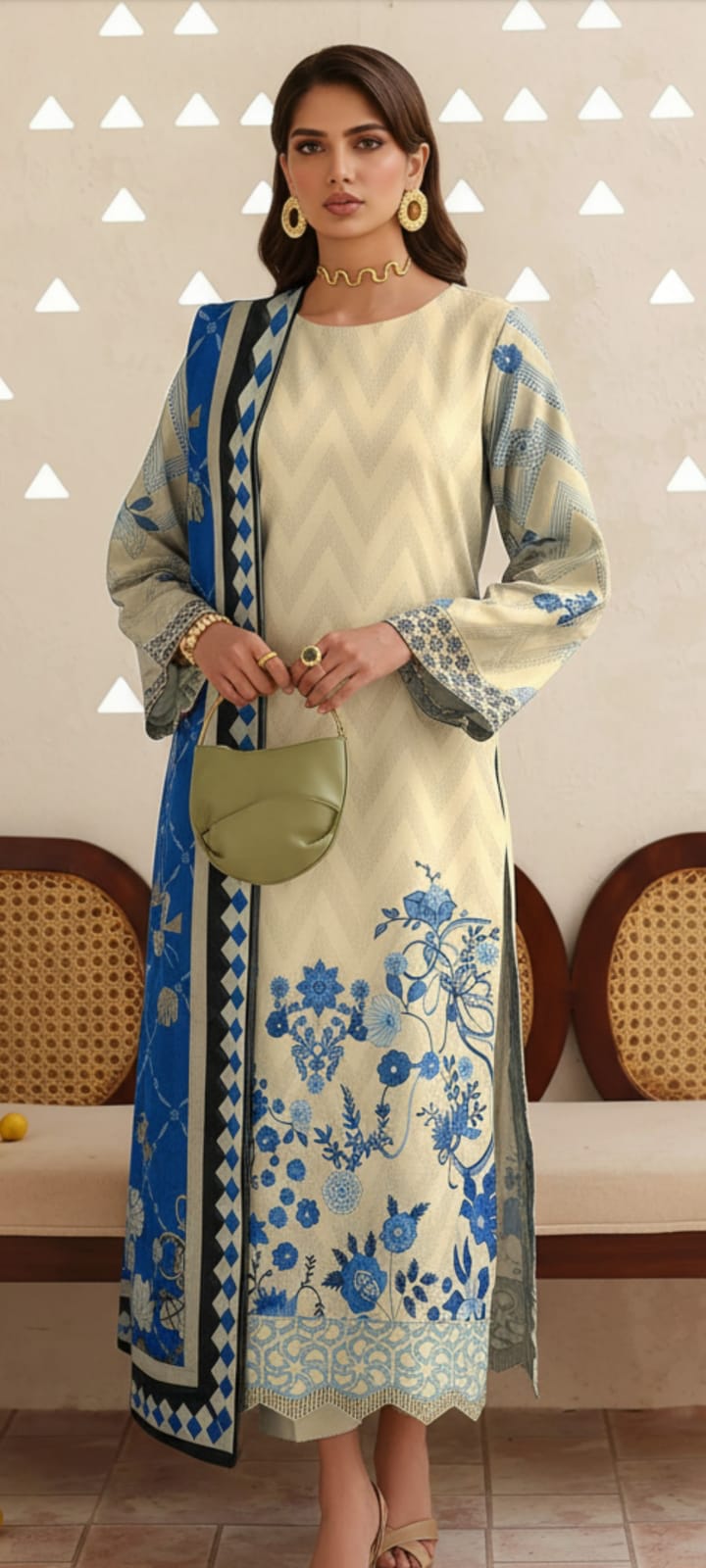 3 Piece Lawn Suit (Unstitched)