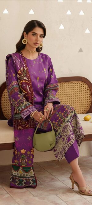 3 Piece Lawn Suit (Unstitched)