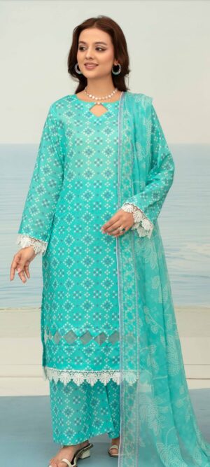 3 Piece Lawn Suit (Unstitched)
